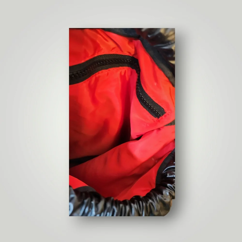 Zyia active quilted drawstring backpack USA Black Bag